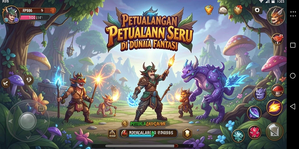 Tampilan antarmuka petualangan RP886 yang menawan.