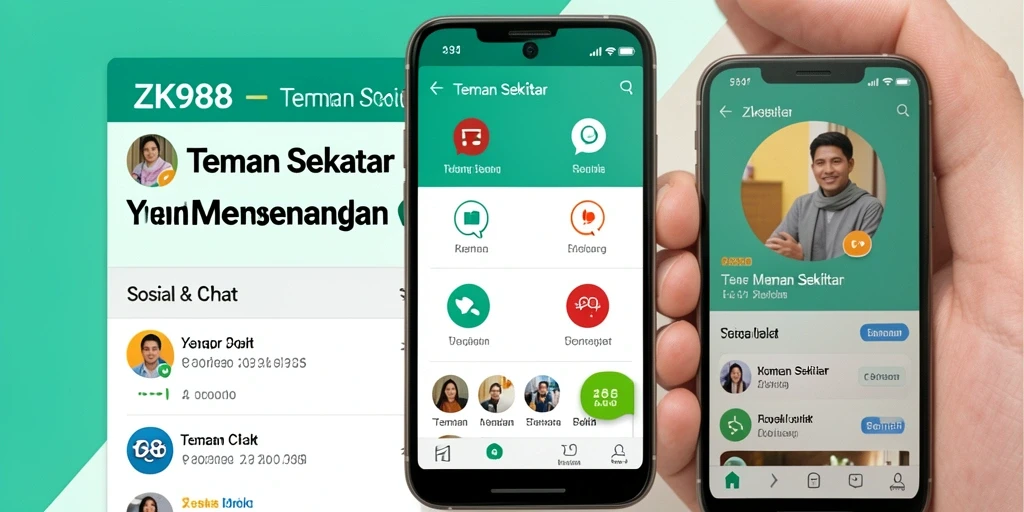 Antarmuka ZK988 menampilkan fitur pencarian teman yang menarik.
